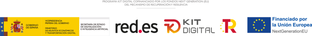Logos de financiación Kit Digital - Red.es y Unión Europea